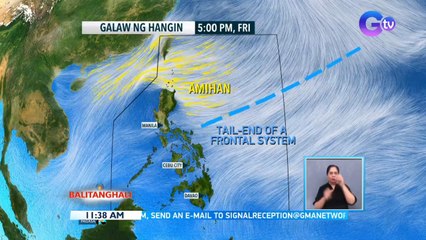 Weather update as of 11:38 a.m. (January 21, 2022) | BT