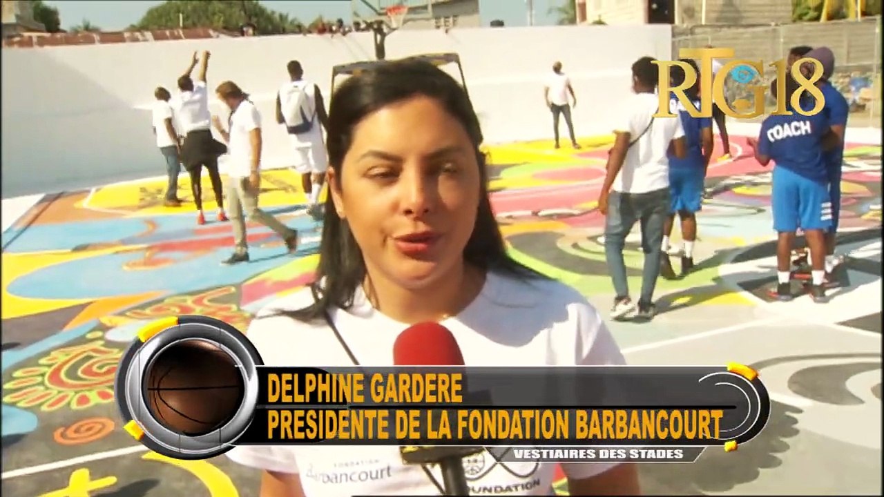 Fondasyon Barbancourt ak ''Impact Foundation James  Harden'' inogire yon teren baskètbòl nan Damyen.