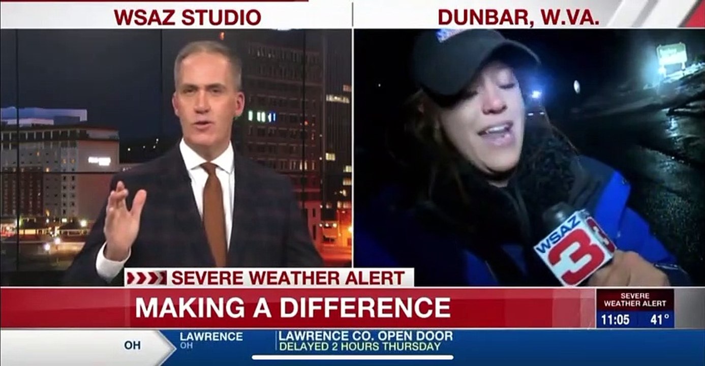 Araba çarpan muhabirin ''zor anları'' kamerada