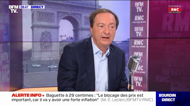 Michel-Edouard Leclerc sur la baguette à 29 centimes: Le blocage des prix est important car on va arriver à une inflation à 4%