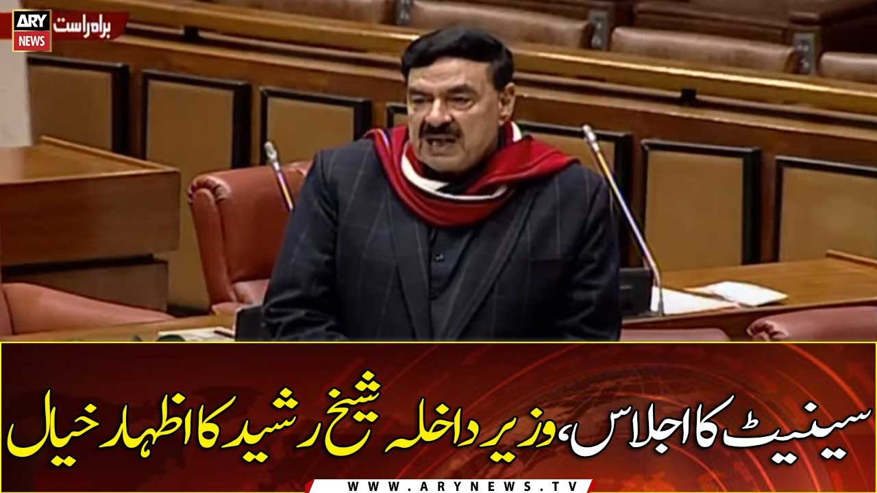 Interior Minister Sheikh Rasheed remarks in Senate meeting