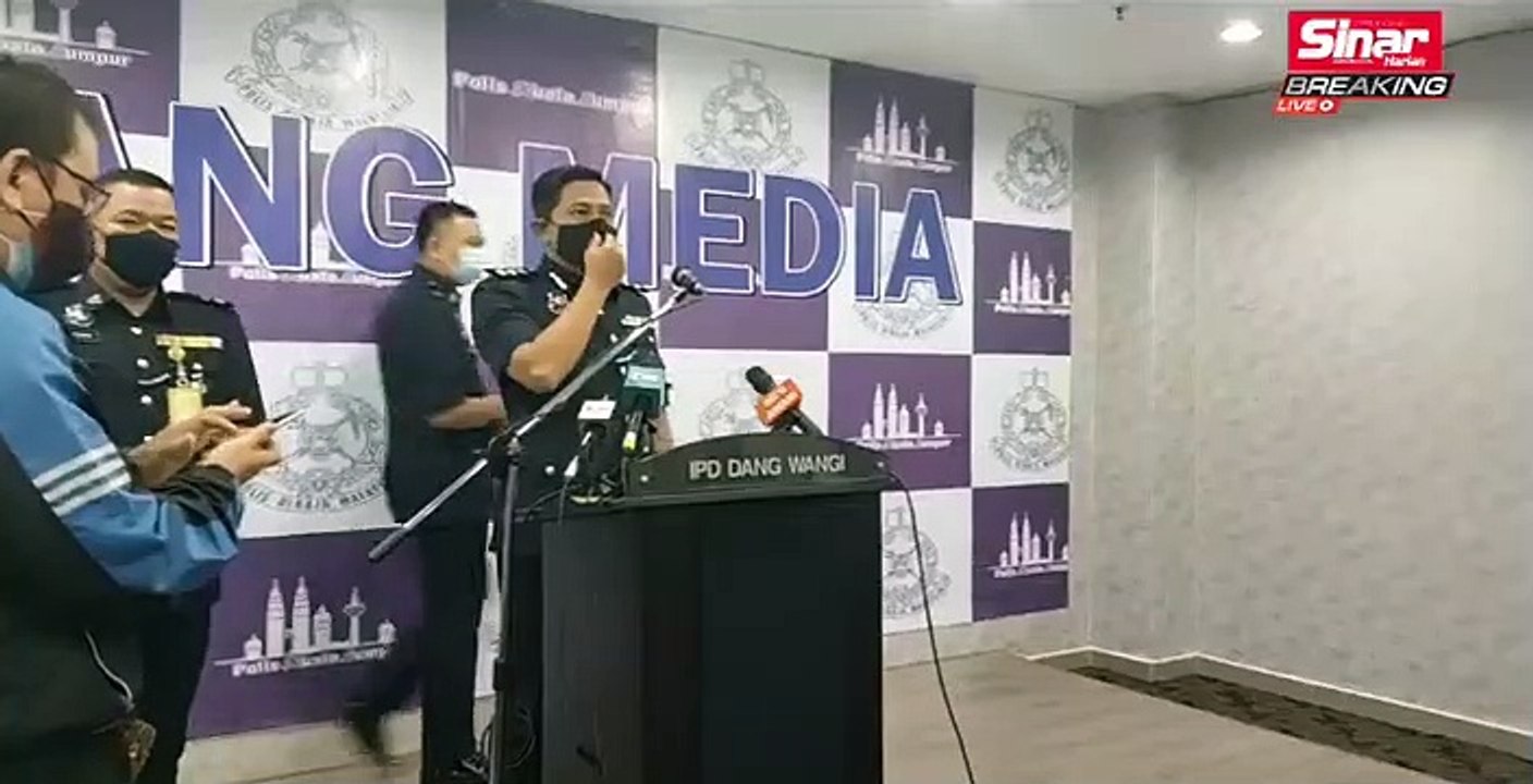 Sidang media Ketua Polis Daerah Dang Wangi berkenaan perhimpunan #tangkapAzamBaki