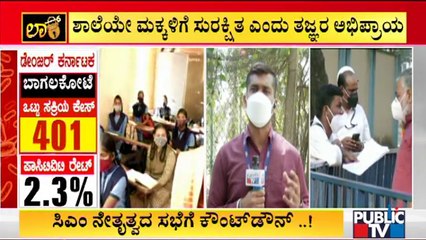 Schools May Open In Bengaluru From Monday | Public TV | BC Nagesh