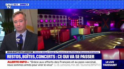 Download Video: Jean-Baptiste Lemoyne confirme le souhait de rouvrir les boîtes de nuit 