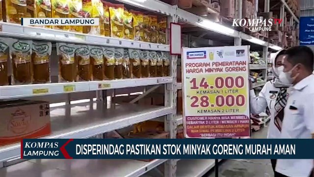 Disperindag Lampung Pastikan Stok Minyak Goreng Murah, Aman