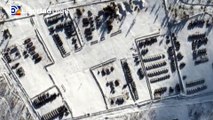 Las imágenes de satélite que muestran el enorme despliegue de tropas rusas en la frontera de Ucrania