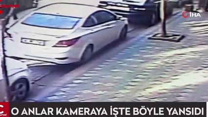 Elini otomobile sıkıştırdı, parmaklarını yerden topladı