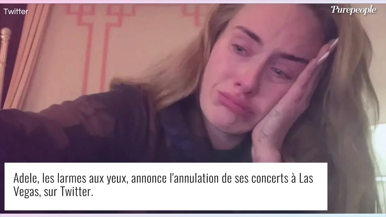Adele effondrée : les larmes aux yeux, sa très triste annonce en vidéo