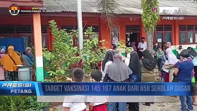 Polda Bangka Belitung Kejar Capai Separuh Target Vaksinasi Anak di daerah Bangka Belitung