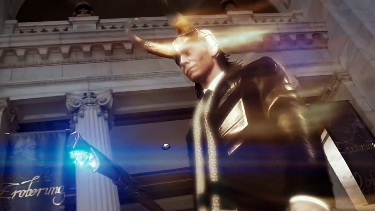 Iron Man & Captain America vs Loki - Fight Scene - The Avengers (2012) Movie Clip HD