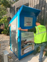 TİKA Lübnan'a 20 adet giysi geri dönüşüm kumbarası hibe etti