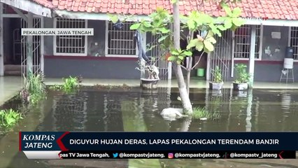 Diguyur Hujan Deras, Lapas Pekalongan Terendam Banjir