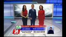 Ilang Kapuso program at personality, wagi sa ika-apat na Gawad Lasallianeta Awards ng De La Salle Araneta University | 24 Oras