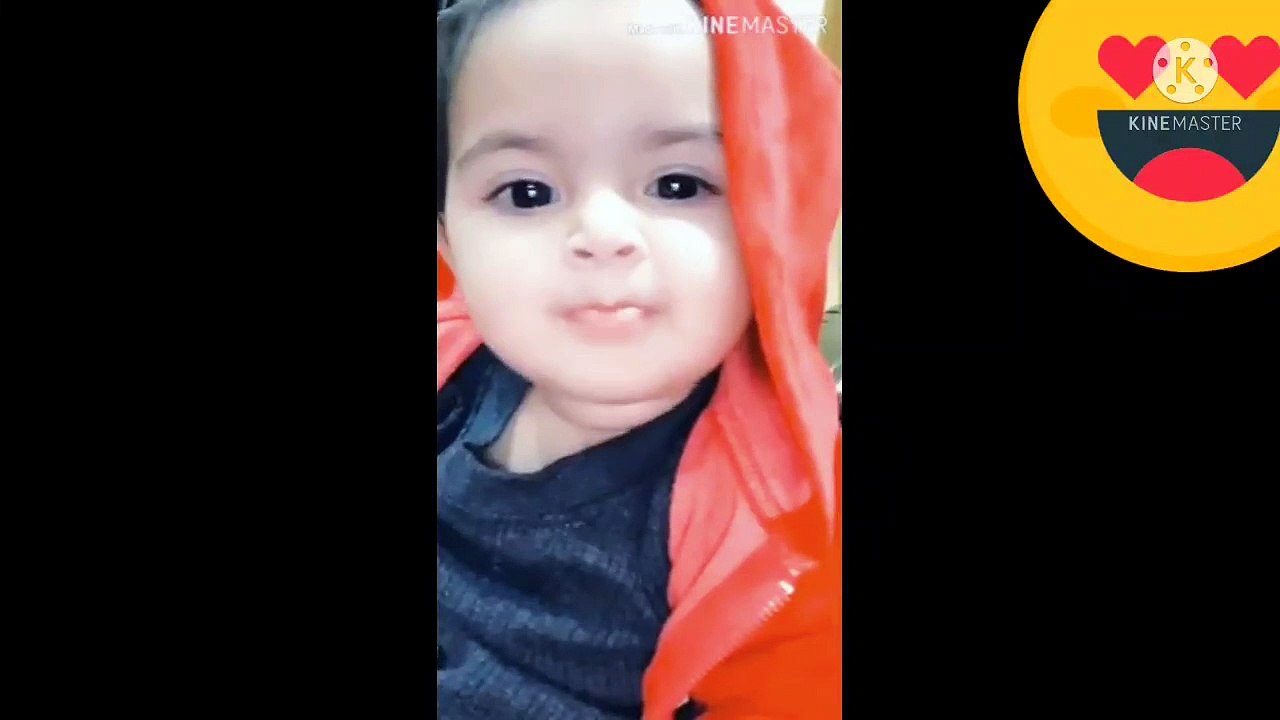 Cute babby talk papa