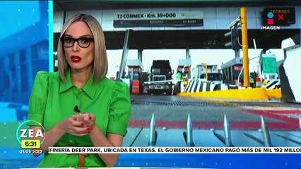 Sistema "poncha llantas" deja varado a trailero en la caseta Las Américas