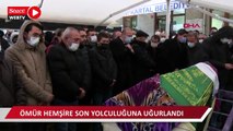 Hemşire Ömür Erez’e 10 yaşındaki kızından hüzünlü veda