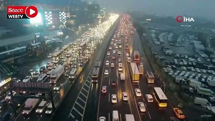 İstanbul'da trafik yoğunluğu yüzde 89'a çıktı