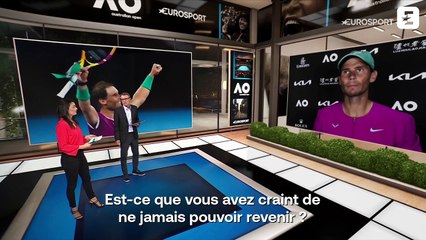 Nadal a craint "tous les jours" de ne jamais pouvoir revenir