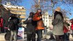 Des soutiens à Jean-Luc Mélenchon ont tracté à Saint-Etienne