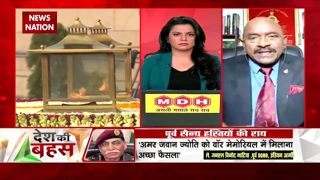 Desh Ki Bahas : Why is there political turmoil over Amar Jawan Jyoti?