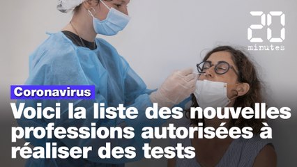 Covid-19: Seize nouvelles professions peuvent réaliser des tests de dépistage