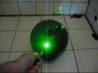 High power green laser pointer experiment - Complete Failure