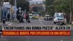 "Encontramos una bomba puesta": alerta en Teusaquillo, Bogotá, por explosivos en una botella | Pulzo
