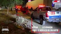 Aparatoso percance vial sobre Lázaro Cárdenas dejó a una persona gravemente lesionada