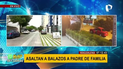 Magdalena: asaltan a balazos a padre de familia cuando transitaba con esposa y menor hija