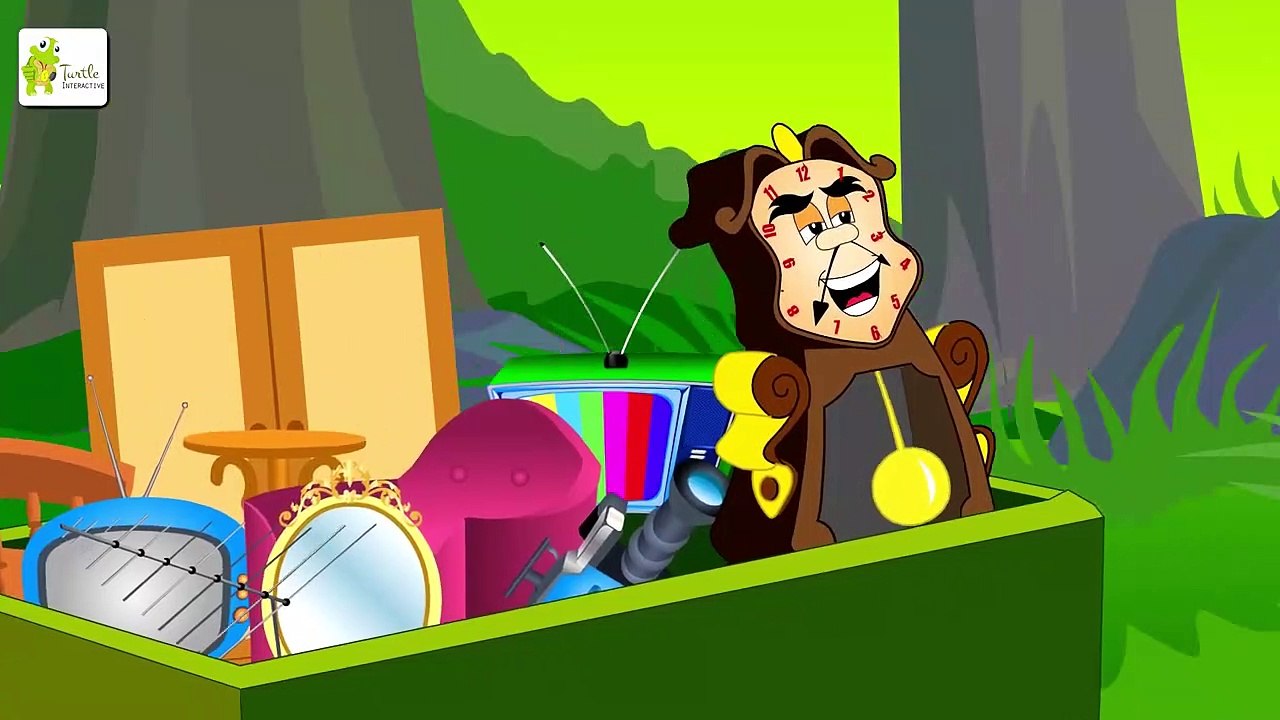 Hickory Dickory Dock - Jungle Animals  - Kids Nursery Rhymes