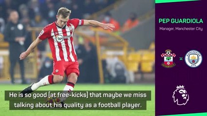 Скачать видео: Ward-Prowse the 'best free-kick taker in the world', says Pep