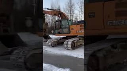 Sliding a Backhoe Down an Icy Road