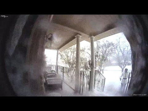 Avalanche Slides From Roof While Shovelling Snow