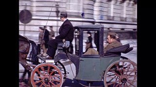 Life in Paris after WWII 1945 in Color HD