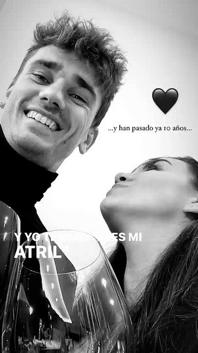 Antoine Griezmann et sa femme Erika Choperena.