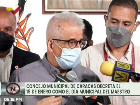 Entérate | Concejo Municipal de Caracas decretó el 15 de enero como Día Municipal del Maestro