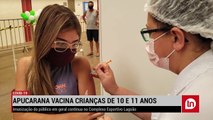 Mães levam os filhos para vacinar em Apucarana