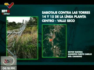 Capturados responsables del ataque contra el Sistema Eléctrico Nacional