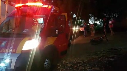 Download Video: Adolescente cai de bicicleta nas proximidades do Parque Vitória