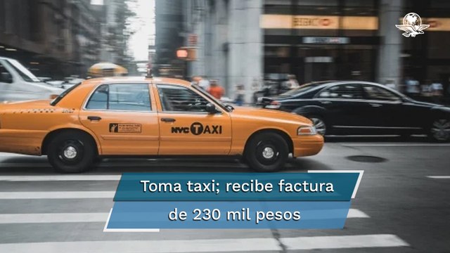 Taxi cobra más de 230 mil pesos a pasajeros por un viaje de 11 minutos