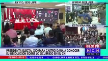 Presidenta electa Xiomara Castro convoca a todos los militantes de Libre en el país a movilizarse a la capital