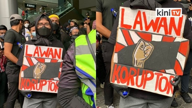 Peserta demo berkumpul, Laungan 'Tangkap Azam Baki' bergema