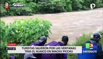 Huaico en Aguas Calientes: negocios y vía férrea Ollantaytambo-Machu Picchu quedan afectados