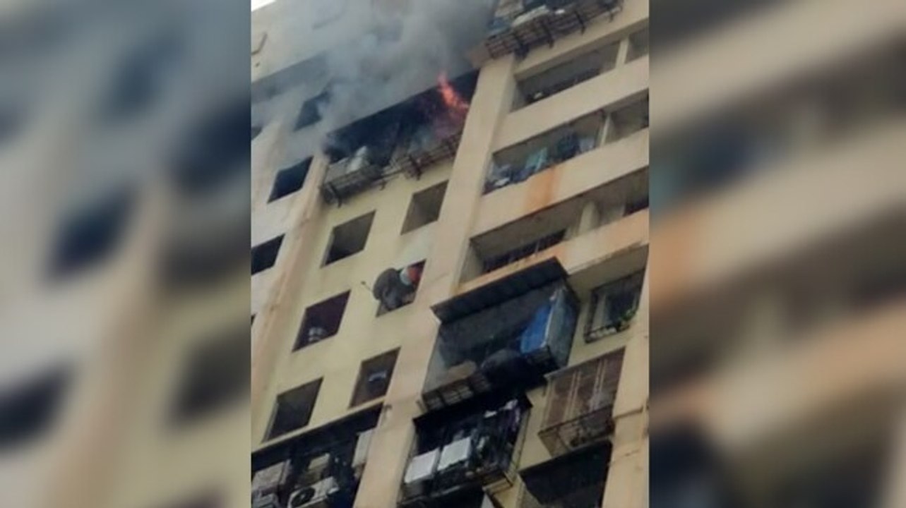Mumbai: Major fire erupts in residential building, several injured | Watch