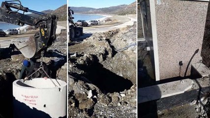 Salda Gölü kumsalına açılan su kuyusu tepki çekti