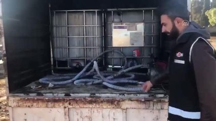 1540 litre kaçak akaryakıt ele geçirildi