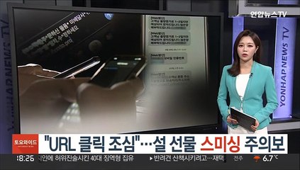 "URL 클릭 조심"…설 선물 스미싱 주의보