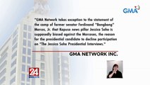 Pahayag ng GMA Network Inc. | 24 Oras
