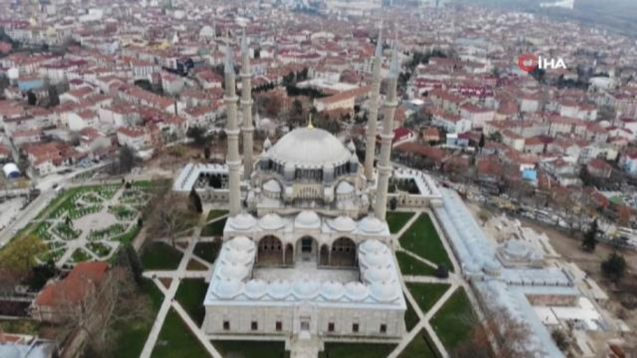 Son dakika gündem: Selimiye Camii'nde restorasyon çalışmaları başladı