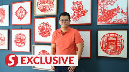 Auspicious expressions in paper-cutting art